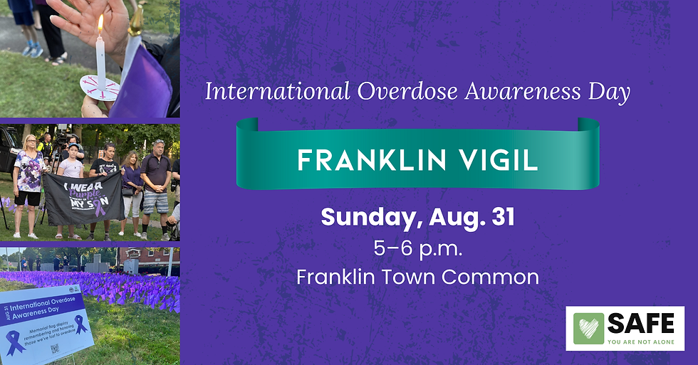 Franklin Vigil for International Overdose Awareness Day