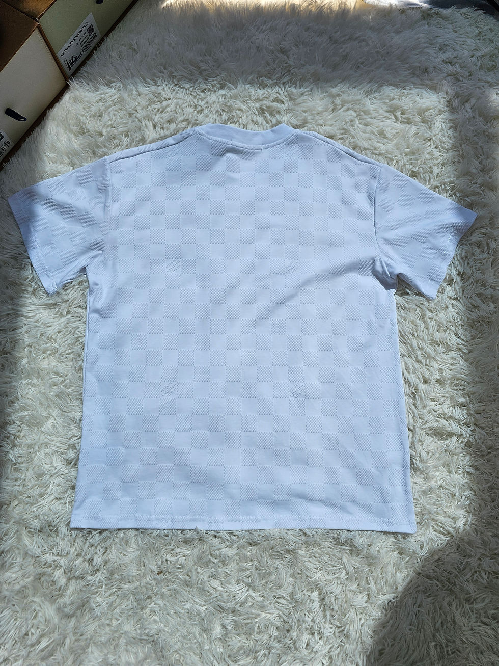 Thumbnail: Loui White Checkered T-Shirt