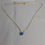 Thumbnail: Light Blue Gold Clover Necklace