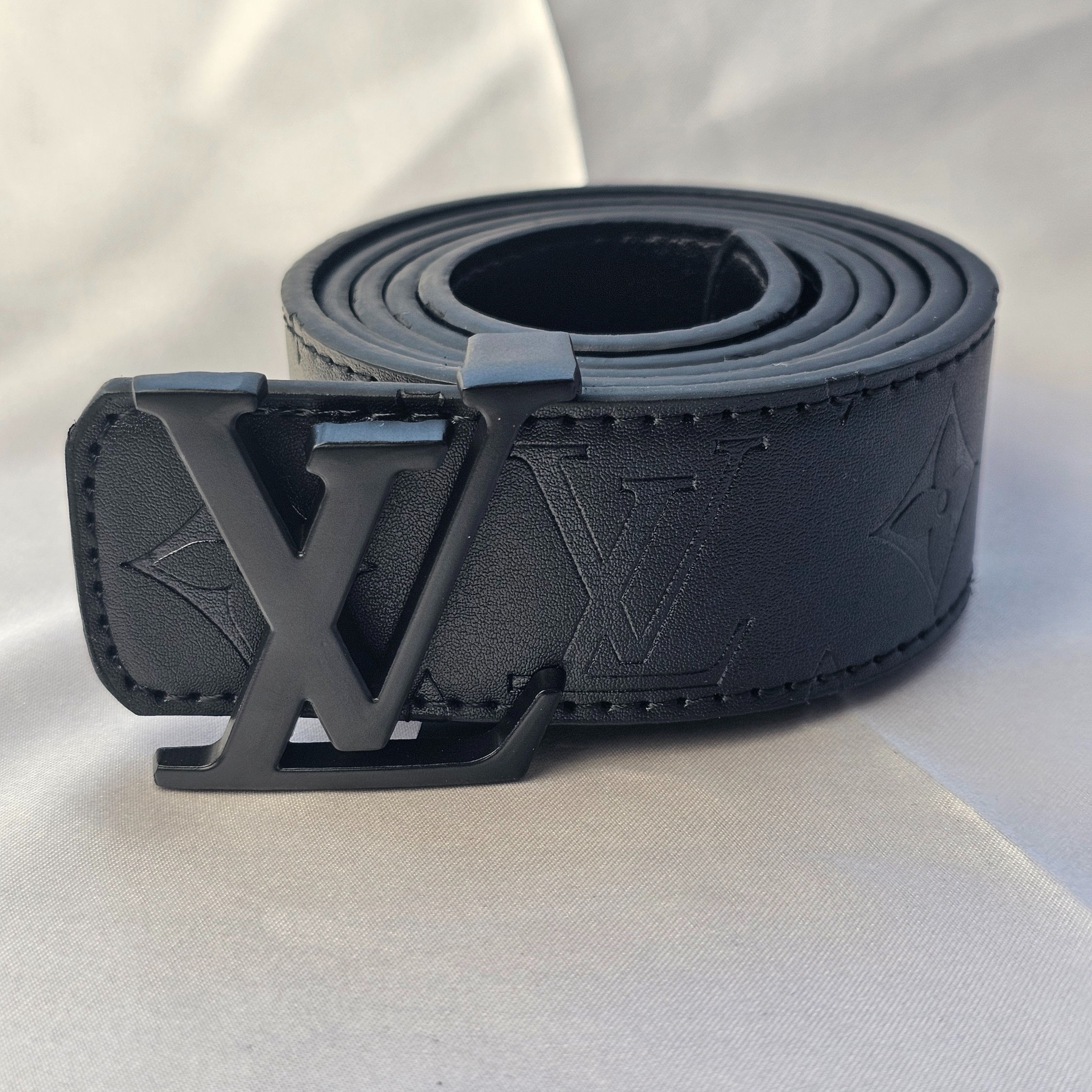 Loui Black Belt Black Buckle