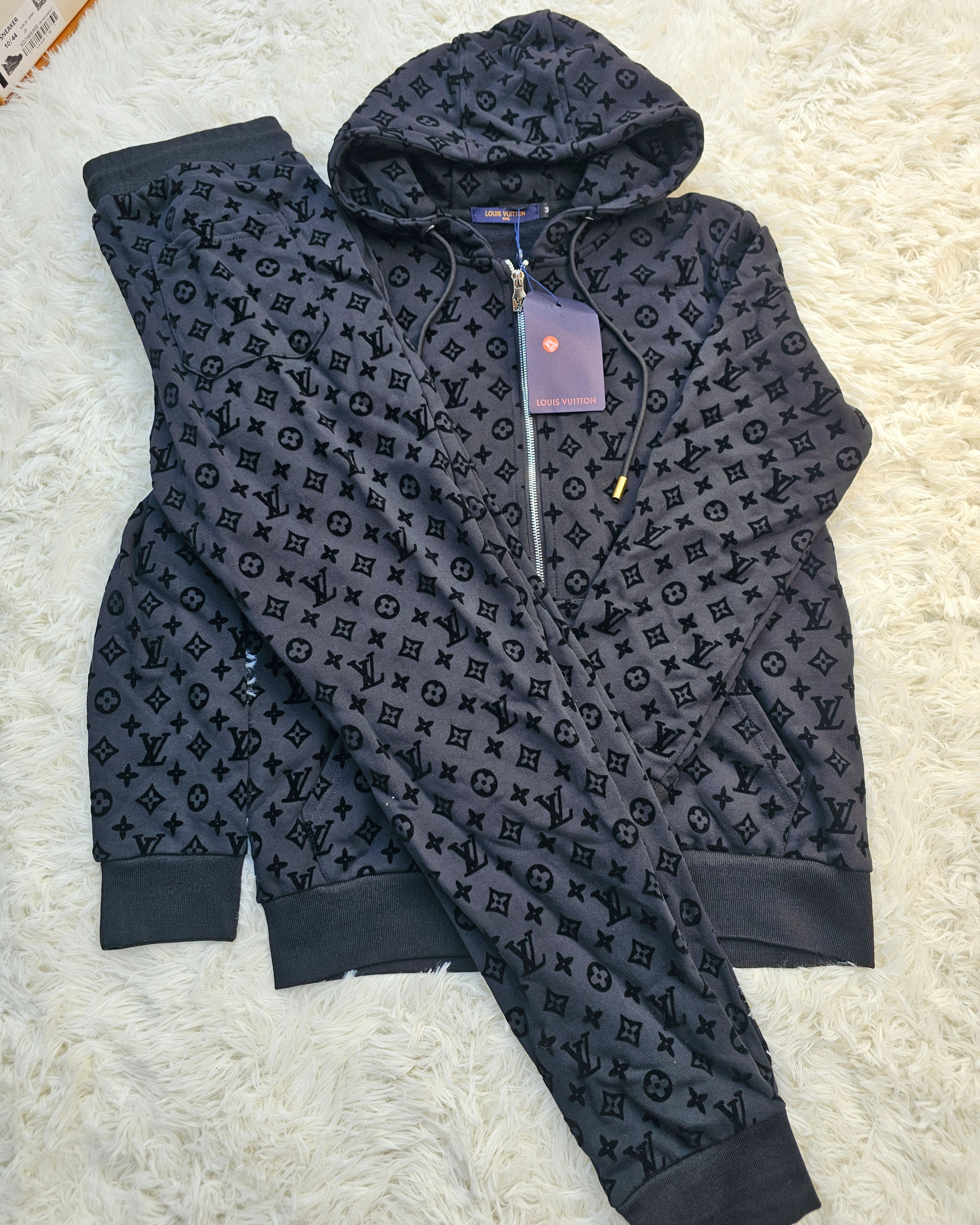 Loui Black Logo Tracksuit