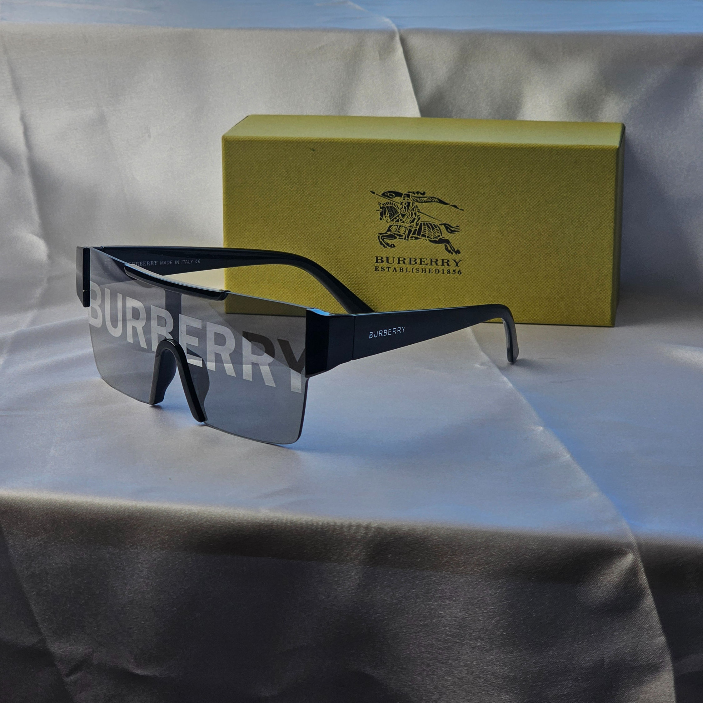Burb Big Logo Silver Sunglasses