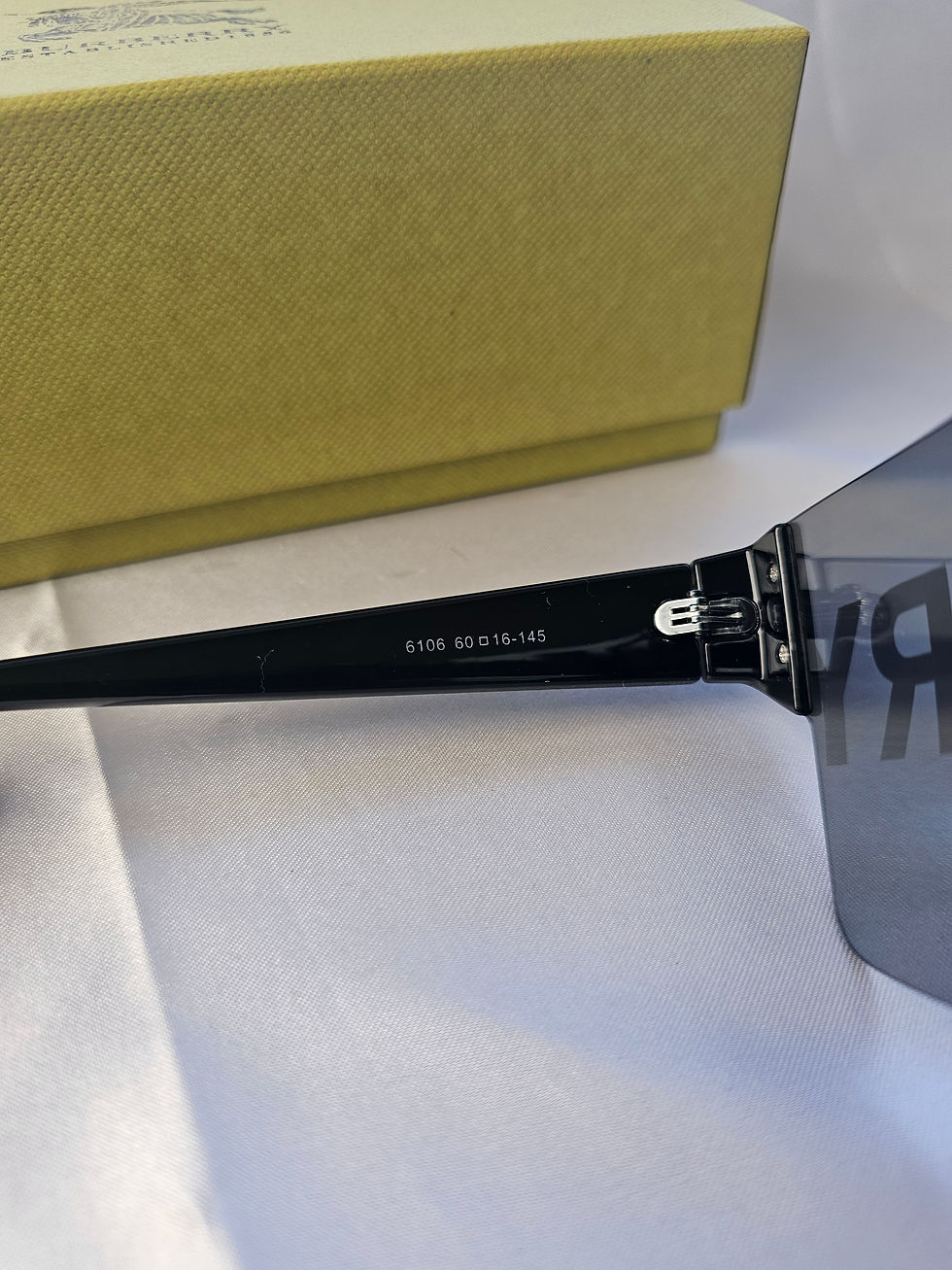 Thumbnail: Burb Big Logo Silver Sunglasses