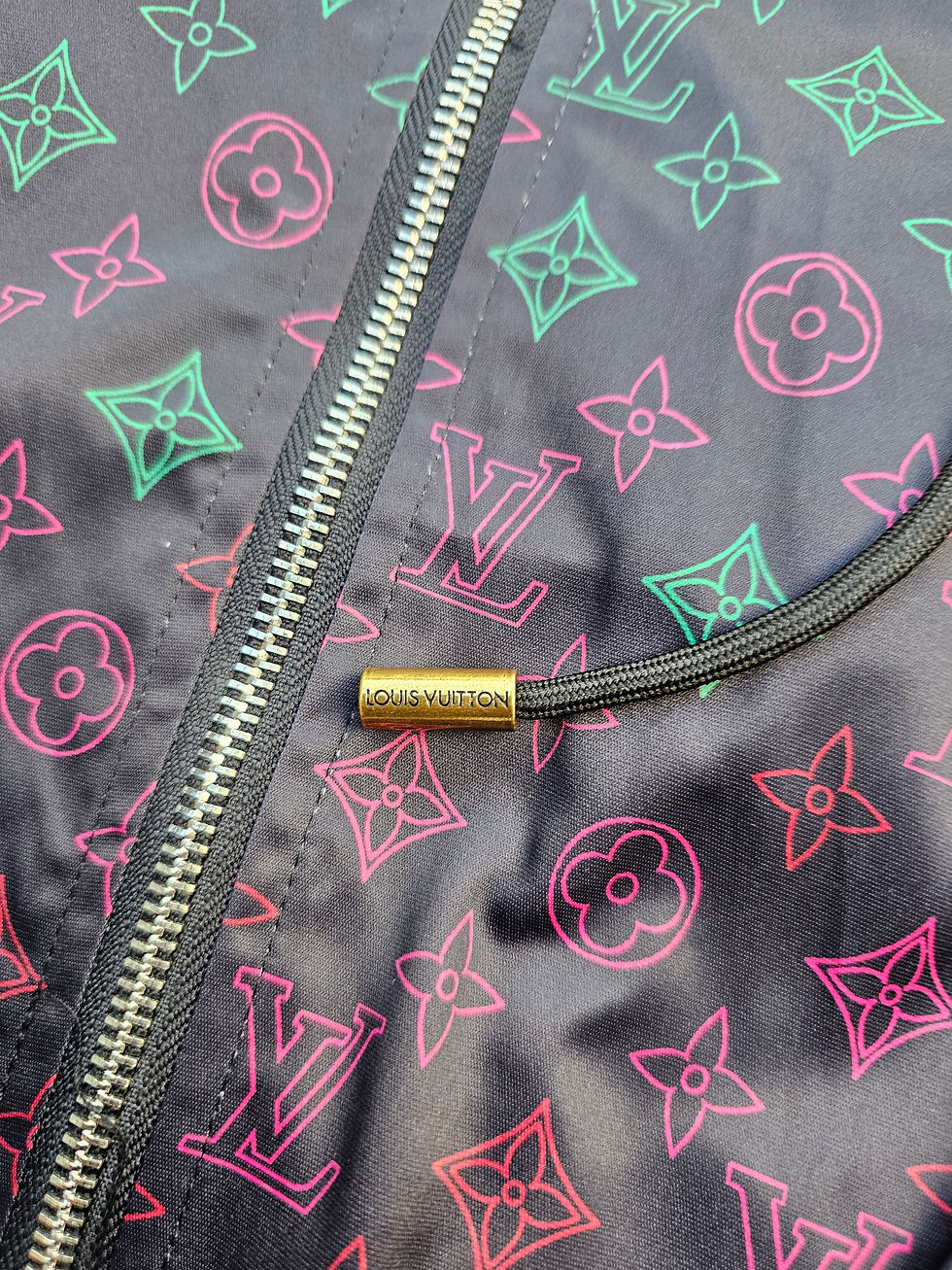 Thumbnail: Loui Black Monogram Windbreaker