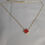 Thumbnail: Red Gold Clover Necklace