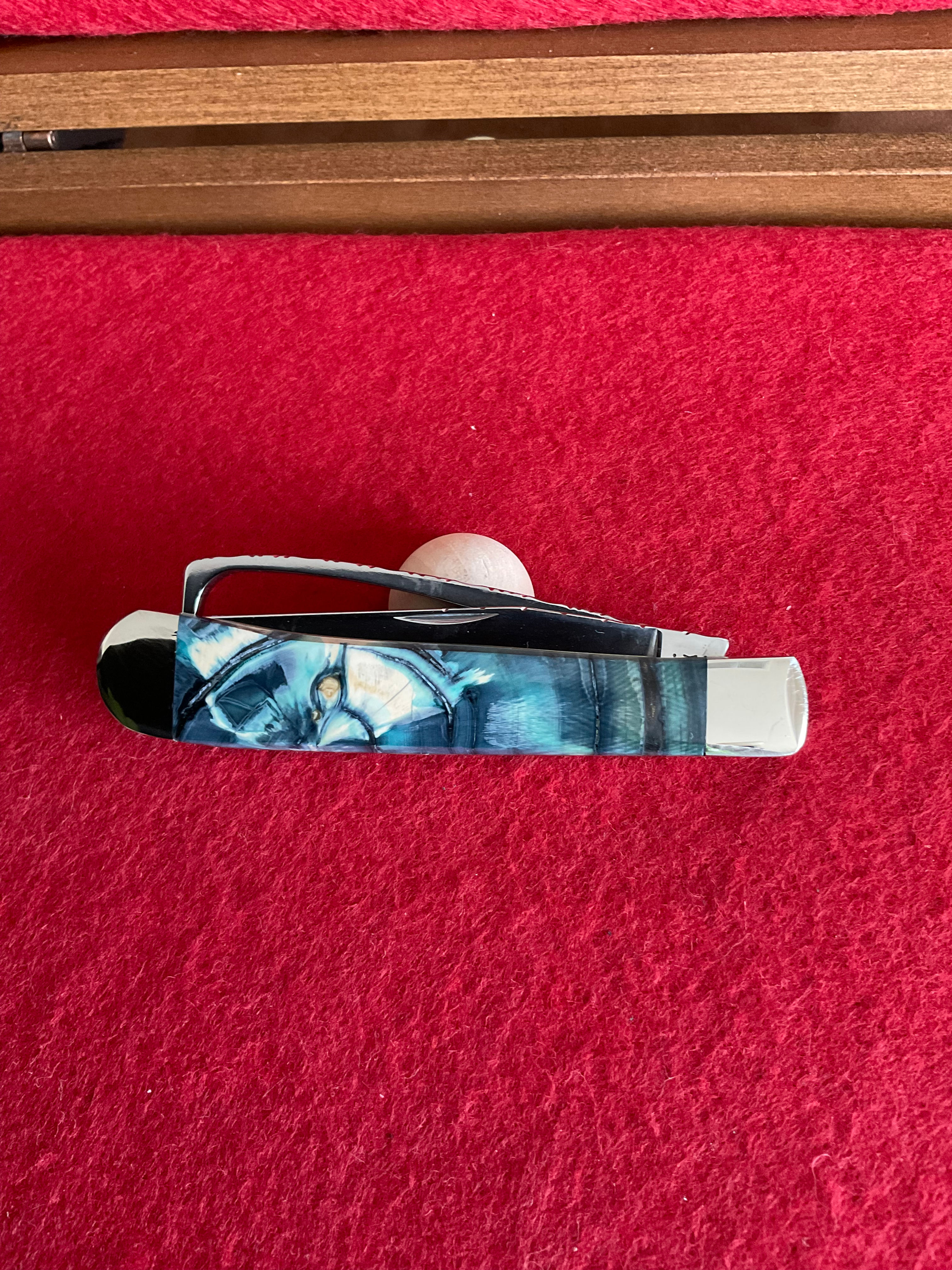 Case Custom Equestrian+30,000 year old Mammoth Ivory