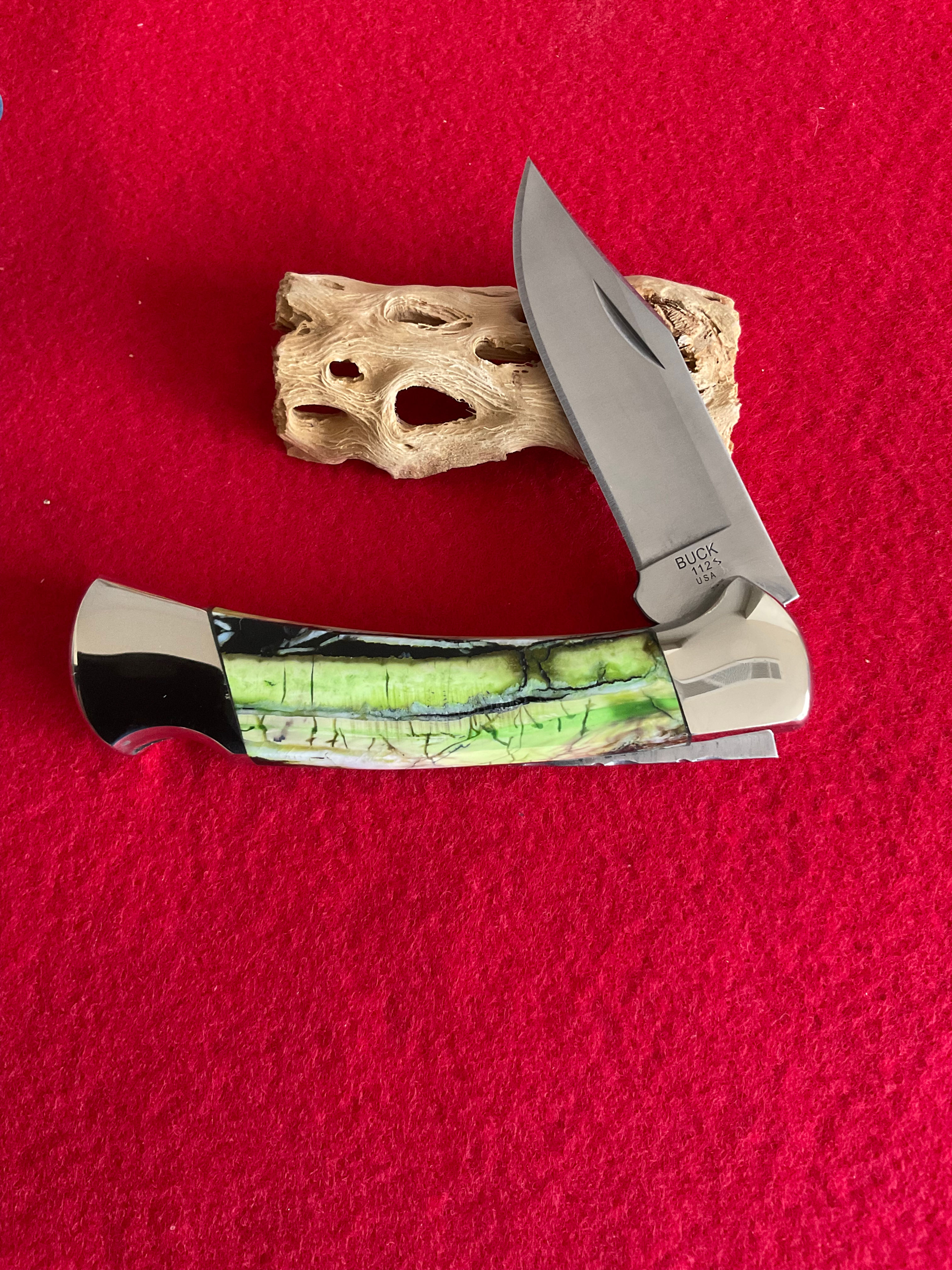 Buck Nickel 112 Ranger Green Mammoth Tooth