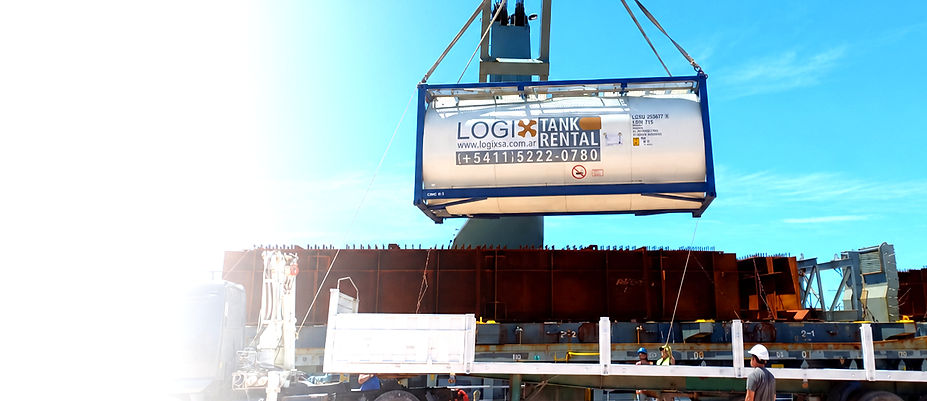 Crane-lifted LOGIX tank above truck_edit