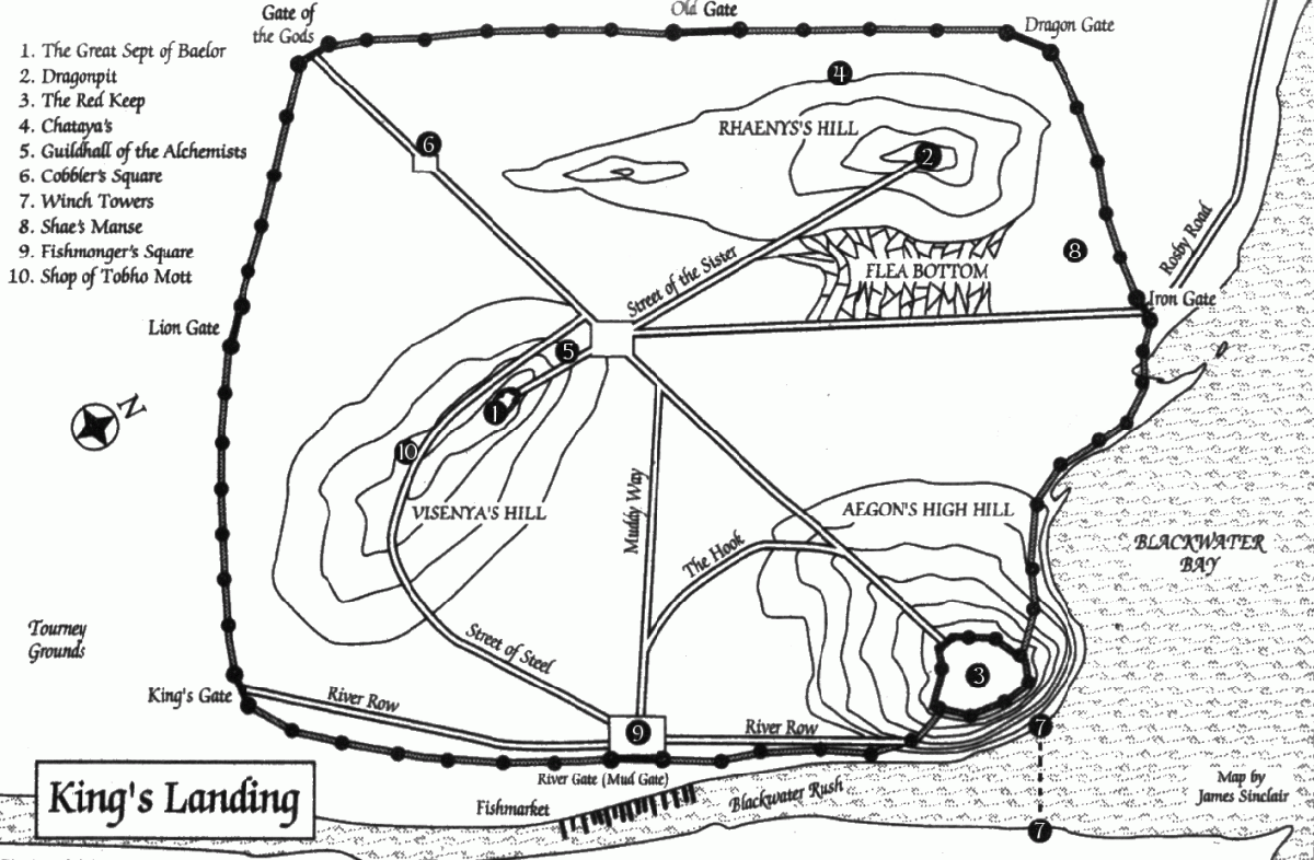 King's Landing map