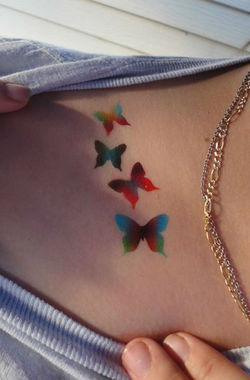 Airbrush tattoo butterfly
