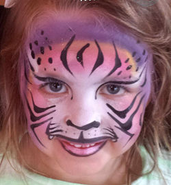 Tiger face painting