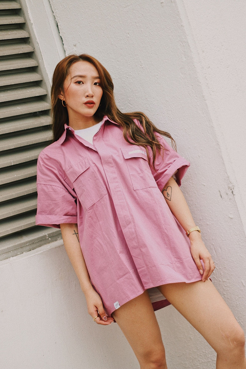 ROSE STORY WORKER SHIRT (PINK)