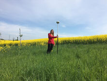 Vytyčení hranic pozemku pomocí GNSS přijímače