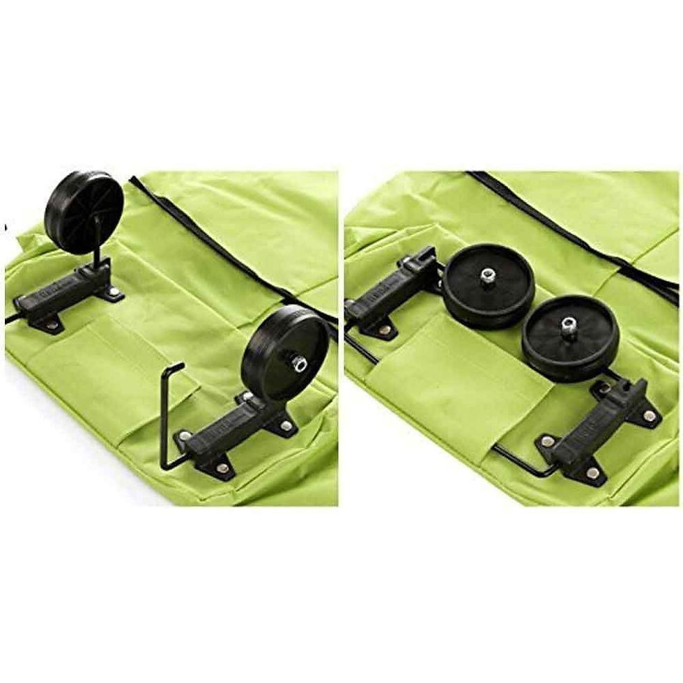 Thumbnail: Foldable Light Weight Polyester Shopping Trolley Bag