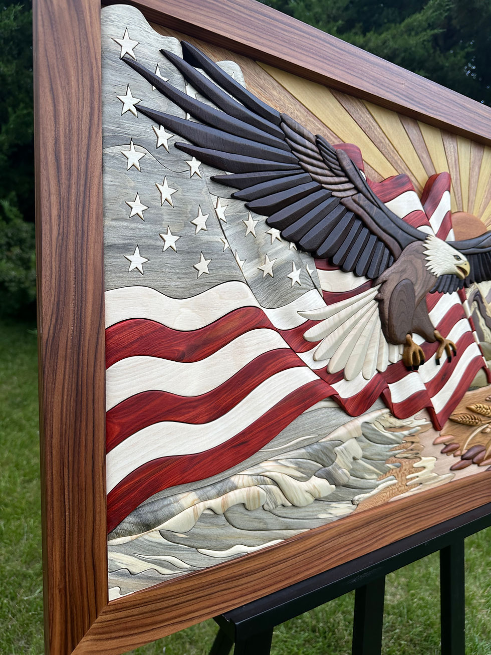 Thumbnail: America the Beautiful Intarsia Pattern Digital File