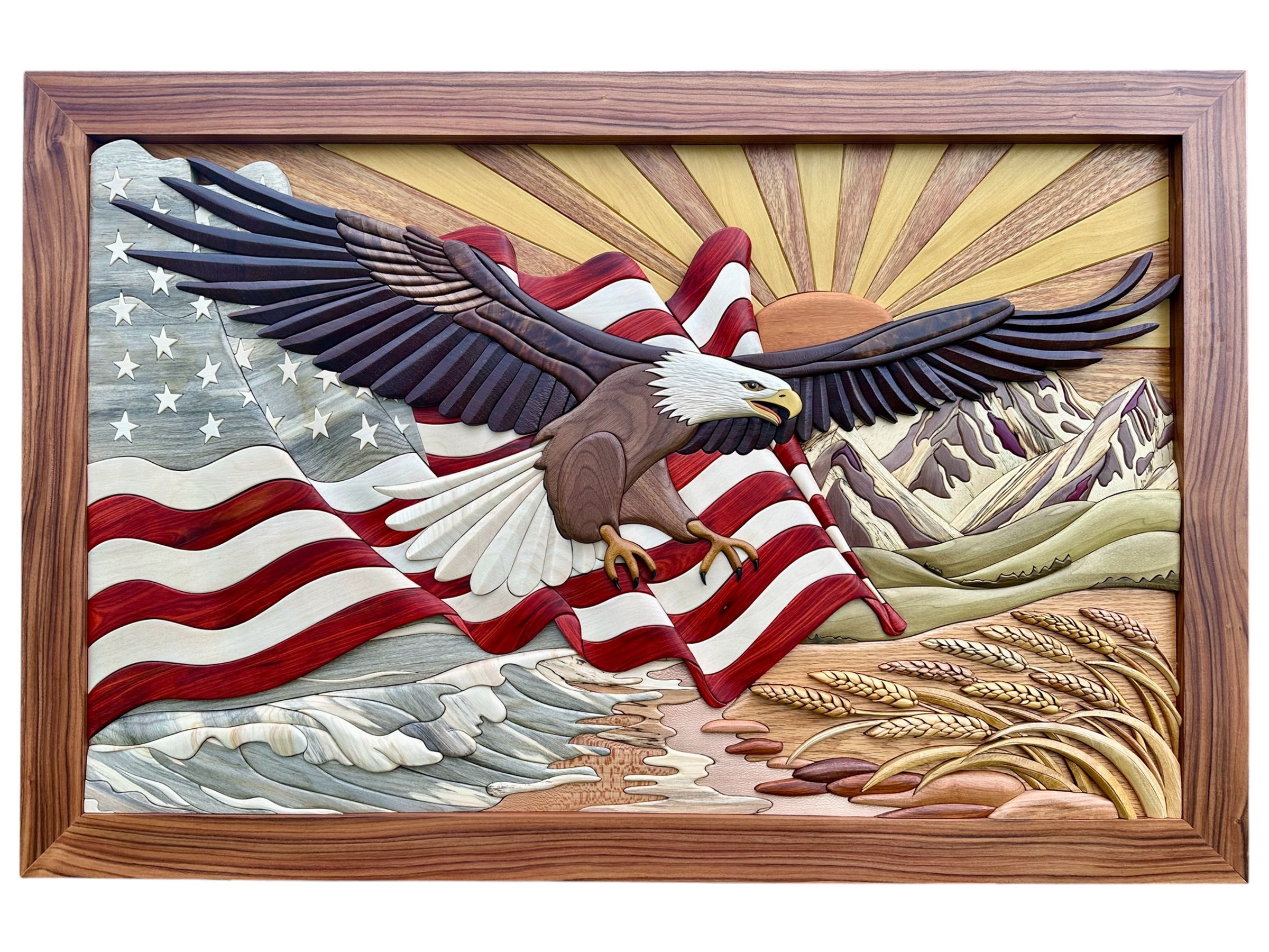 America the Beautiful Intarsia Pattern Digital File