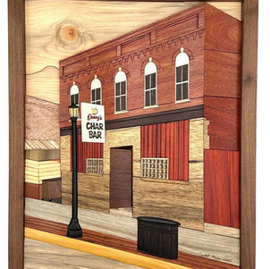 custom intarsia wood art char bar platteville wi