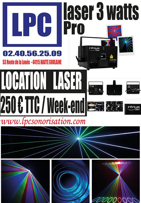 Location Laser Professionne 3 Watt