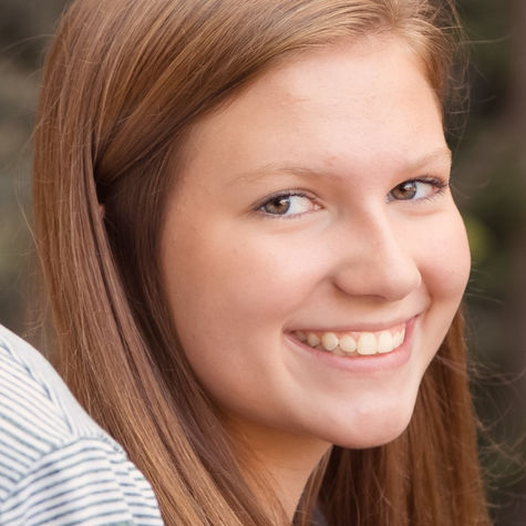 Girl looking at camera smiling