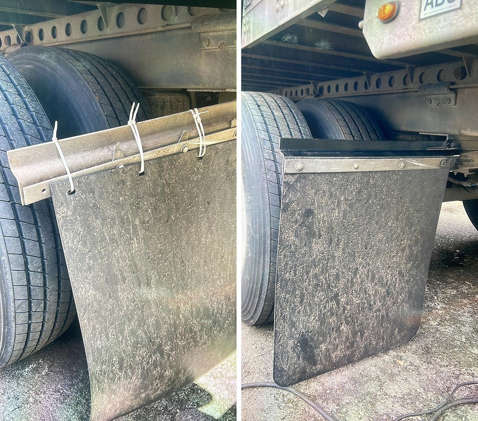 Mud flap replacement