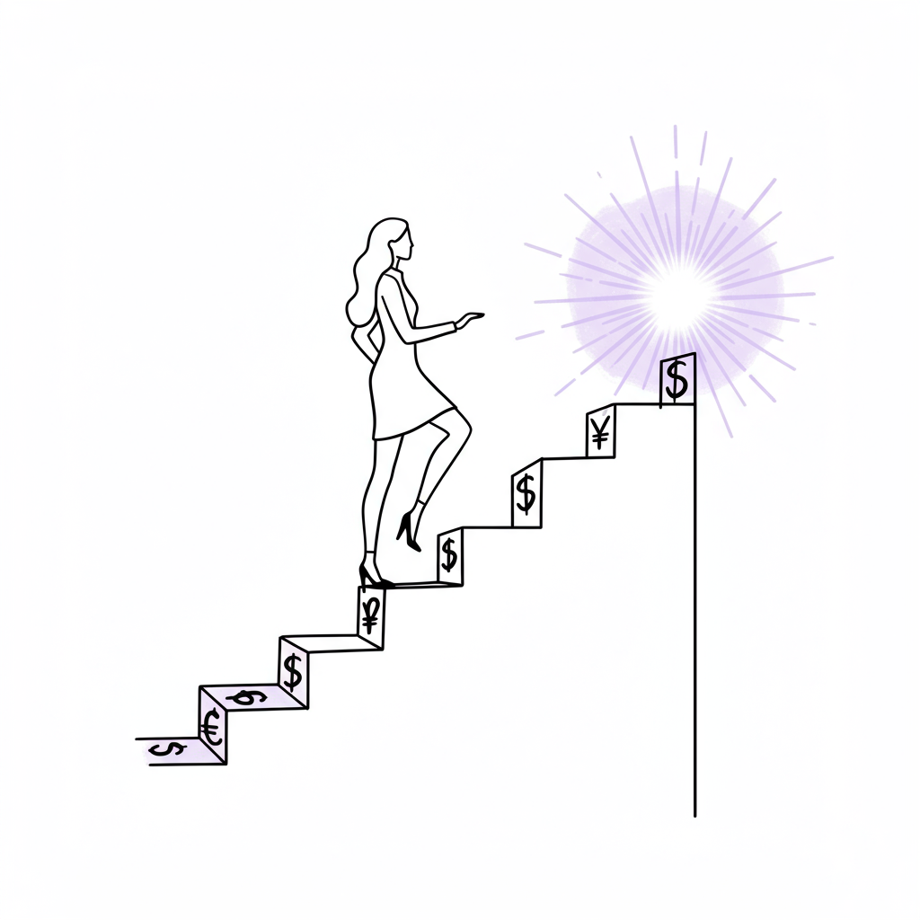 Feeling stuck at £10k months? Scale to £50k+ with mindset & strategy shifts. Quantum leaps await! #femmeprenista