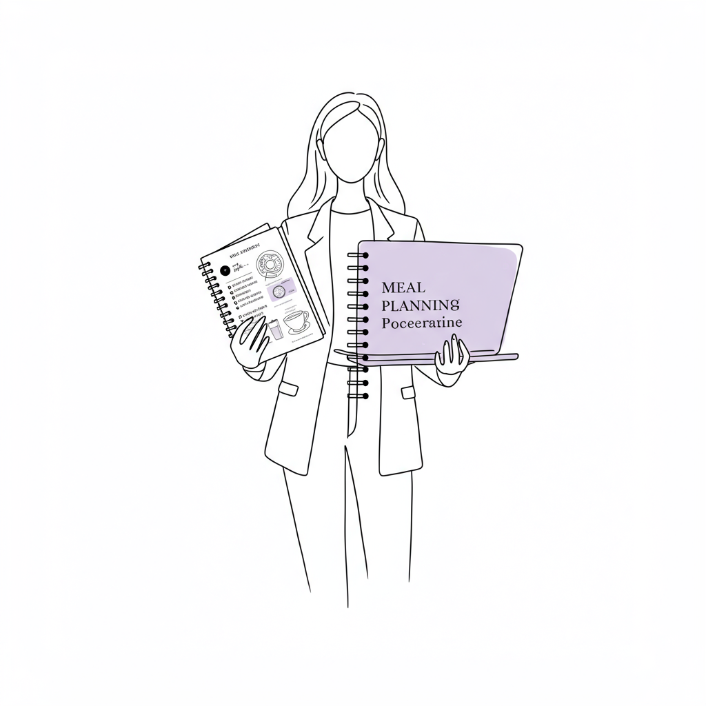 Staring blankly at the fridge again? 🤯 Conquer mealtime chaos & boost your work-life balance! Femmeprenista's guide is here! ✨