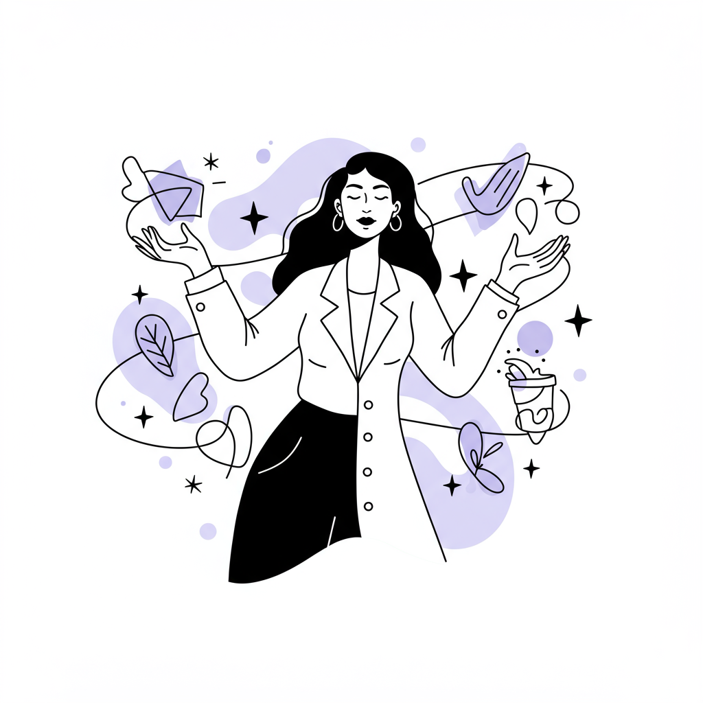 Navigating biz & motherhood chaos? You're not alone! Reframe challenges & build a flourishing life. Tips & inspo here! #femmeprenista
