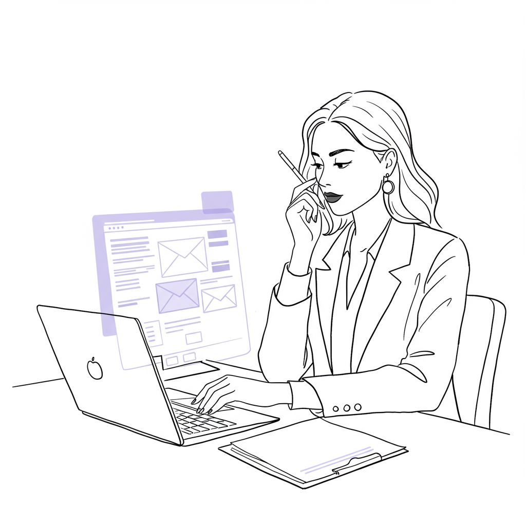 Master email confidence! Ditch over-softening & command respect. 3 steps to clear, impactful communication. #femmeprenista