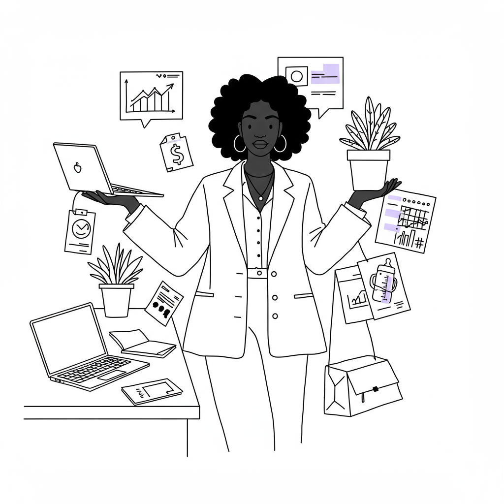 Taming the chaos of CEO life, PhD studies, & motherhood? Smart systems & mindset shifts are your superpowers! Learn how. #Femmeprenista