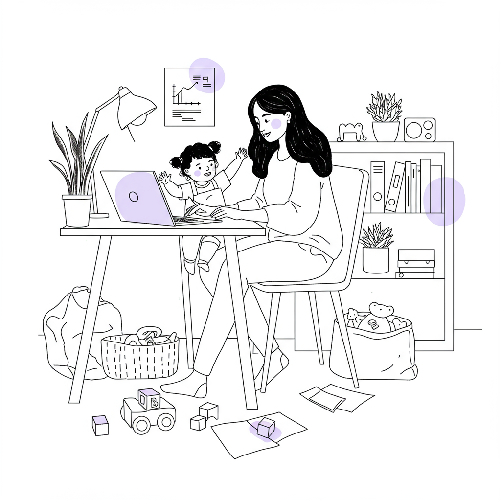 WFH chaos? 🤣 Toddler takeovers & tech meltdowns got you down? Find systems & sanity in our latest post! Laugh & learn with Femmeprenista!