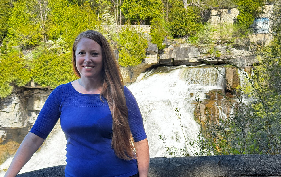 Lori Elliott at Inglis Falls.