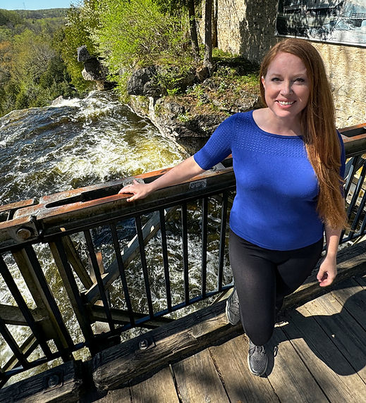 Lori Elliott at Inglis Falls.