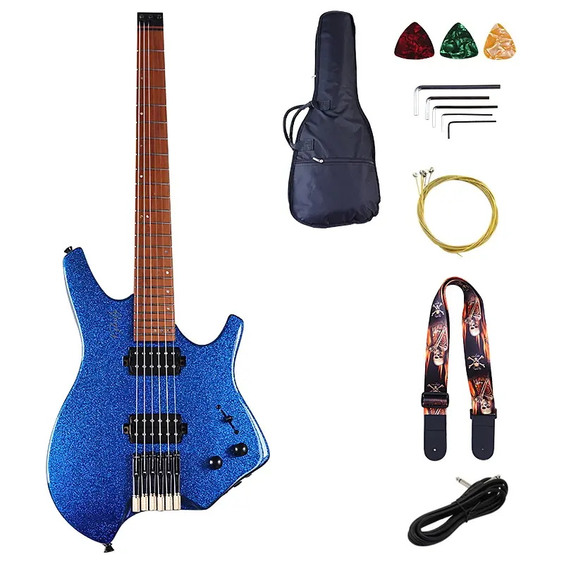 縮圖：Villains Signature Headless Electric Guitar – V-Glorify