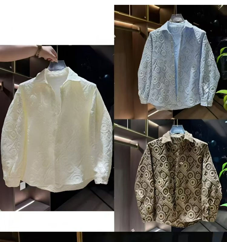 Miniaturbild: New Casual Style Jacquard Shirt-jacket Long-sleeved