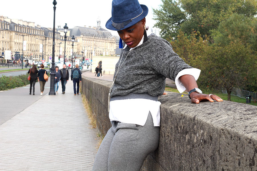 iamdianeniangoran, sur mon blog je présente ma tenue du jour avec le Style 2 au pont de pierre bordeaux