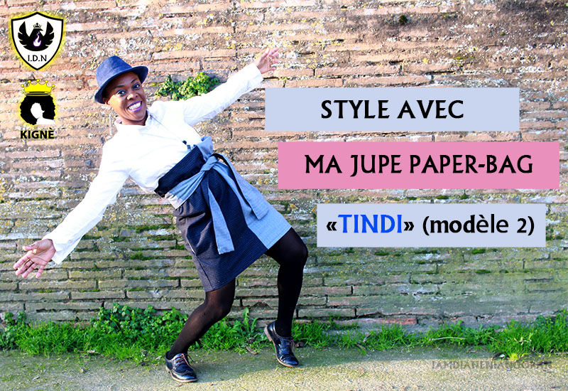 Cette semaine , je vous présente une jupe paper-bag que j'ai réalisé,c'est la jupe tindi dans le modèle 2