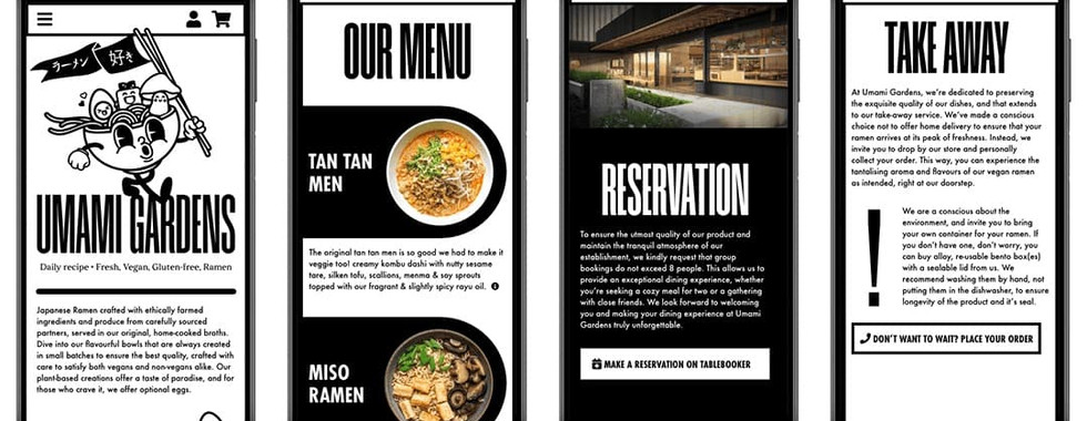 Umami Gardens webdesign | by Studio Sampersand