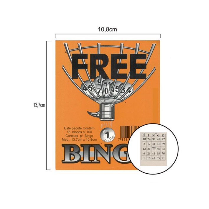 Miniatura: Bingo Pequeno Nº1 Cromado