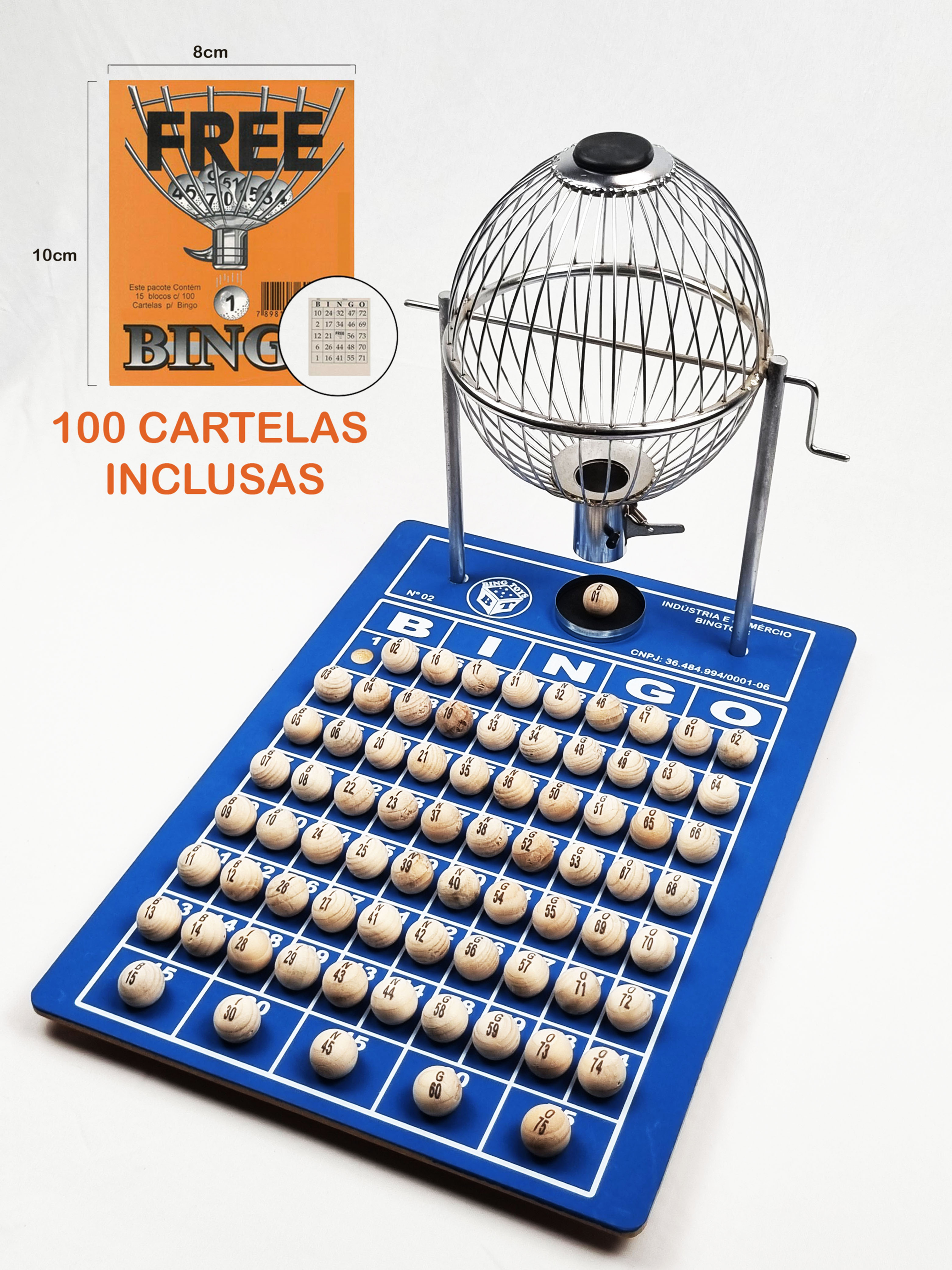 Bingo Médio Nº2 Cromado