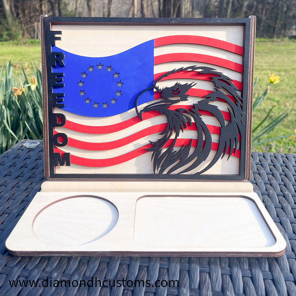 Thumbnail: Book Valet-Eagle with Flag
