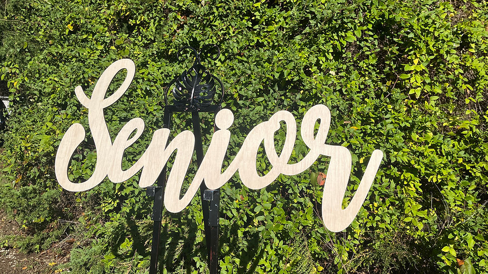 Thumbnail: Senior Wood Sign