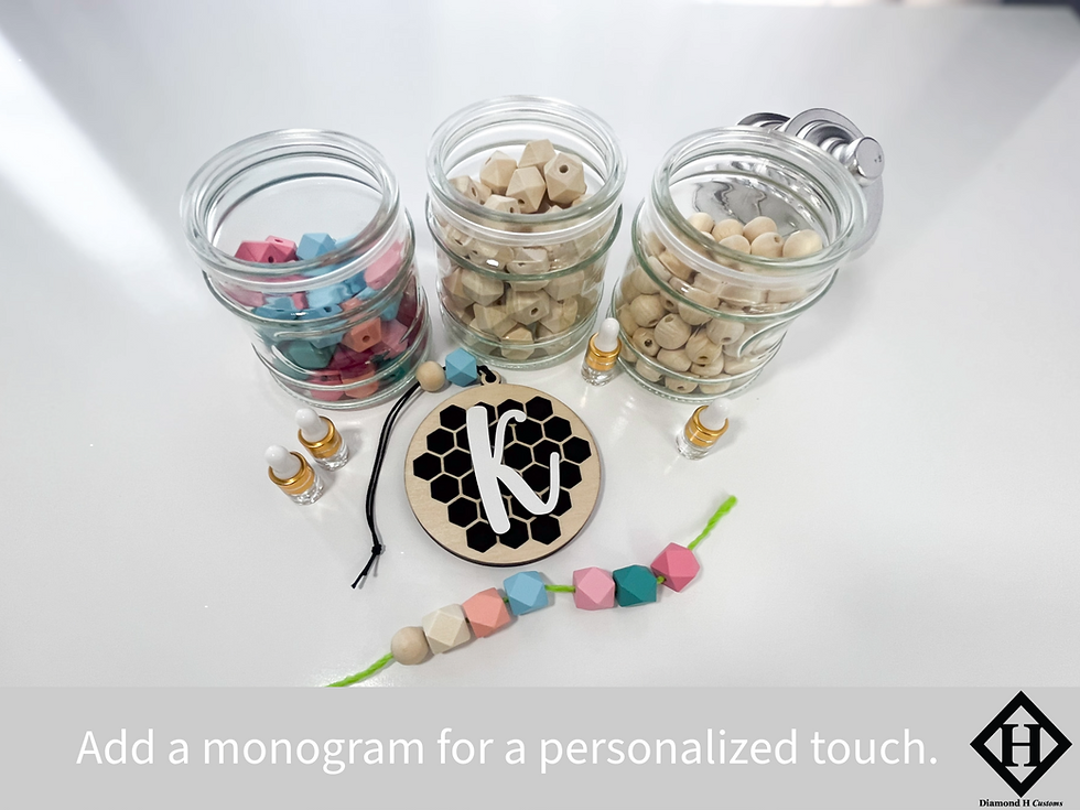 Thumbnail: Bee Honeycomb Car Freshener/Car Charm