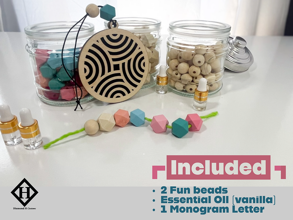 Thumbnail: Geometric Car Freshener/Car Charm