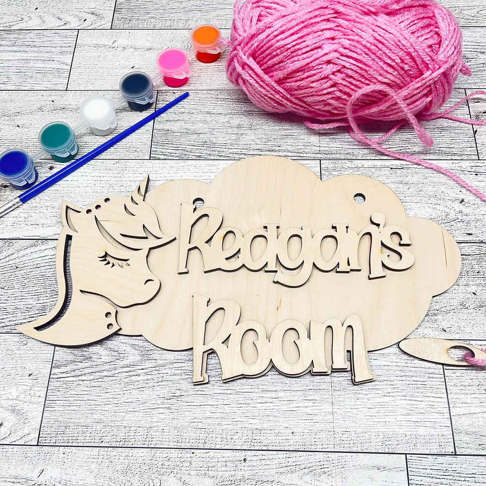 Thumbnail: Unicorn Door Sign DIY Paint Kit