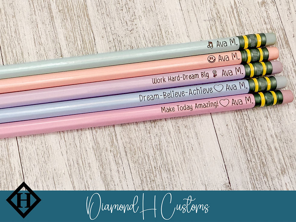 Thumbnail: Personalized Engraved Pencils – Motivational School Supplies | Back-to-School Gi