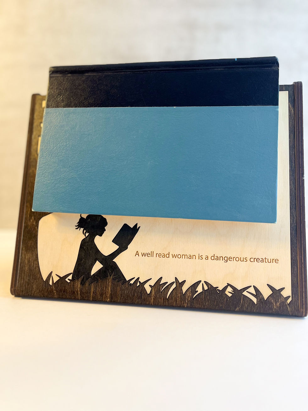 Thumbnail: Book Valet " A Well Read Woman.." Book stand/Page Holder