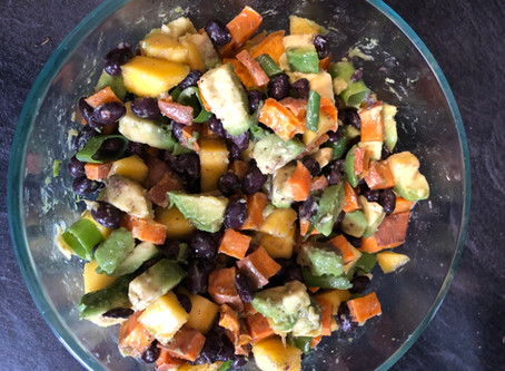 Avocado, Sweet Potato, Mango Salad