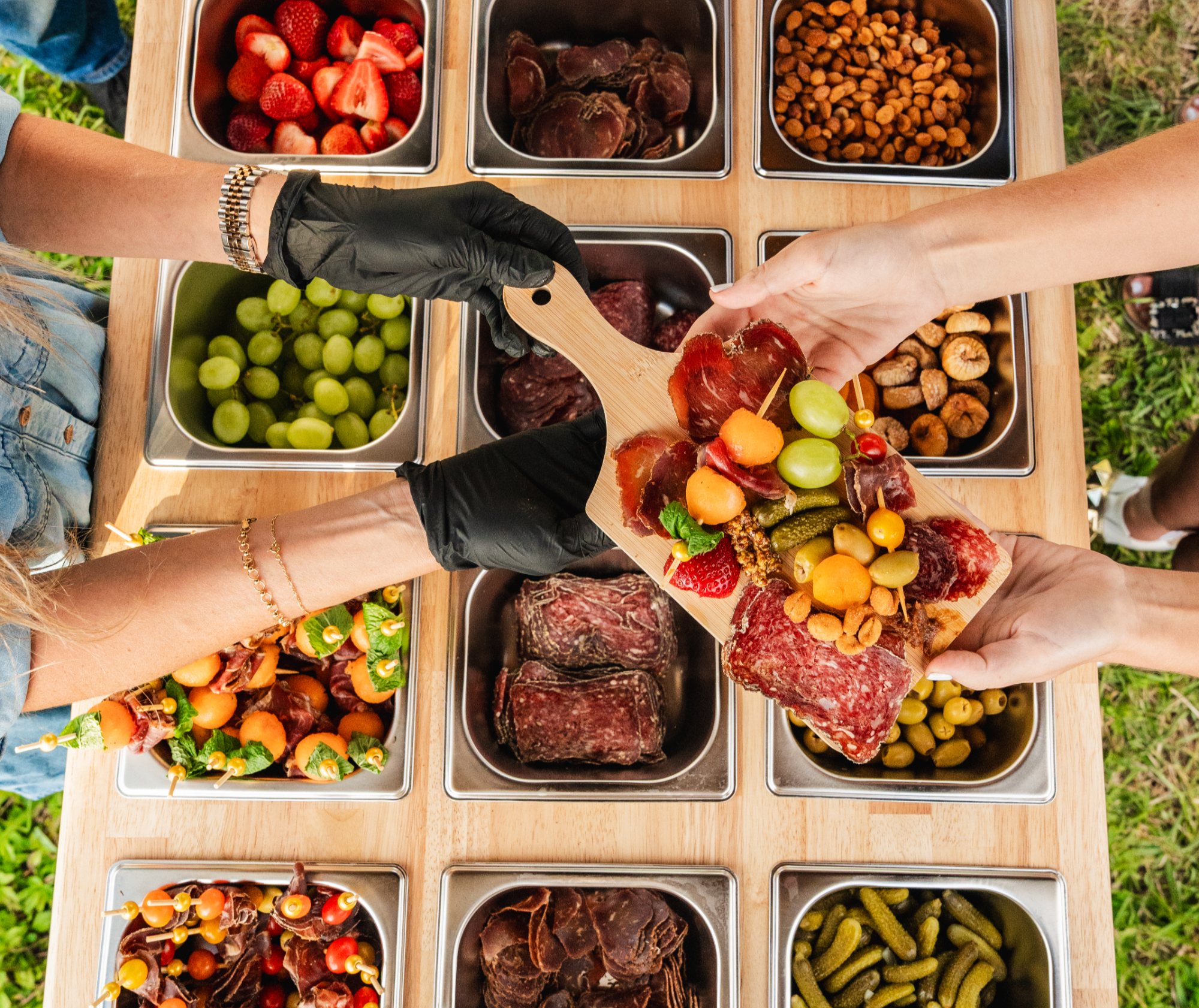 Arranged Food and Objects