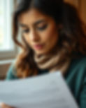 woman with paperwork close up natural tones.jpg