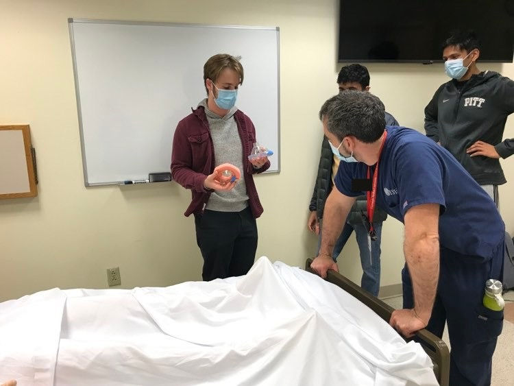 Me presenting and discussing Low-Resolution Prototype options to the EM instructor at WISER